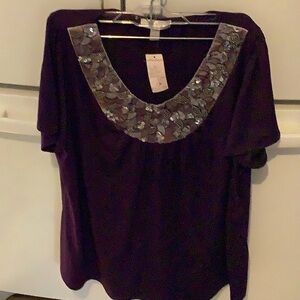 New with tags woman’s short sleeve top size 1x